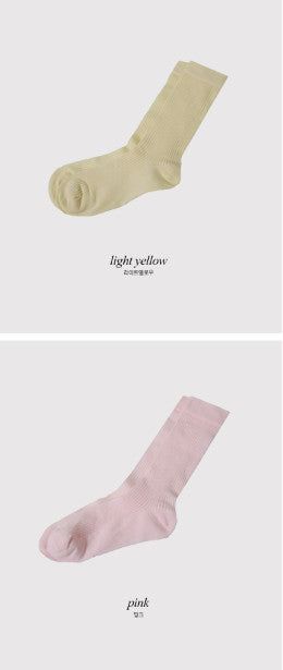 See-through Daily Rib Socks (8color)