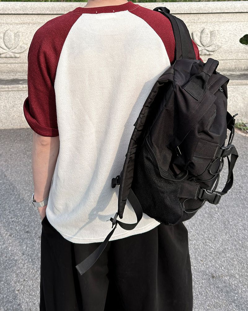 Ragiv Graphic Raglan Knit Short Sleeve