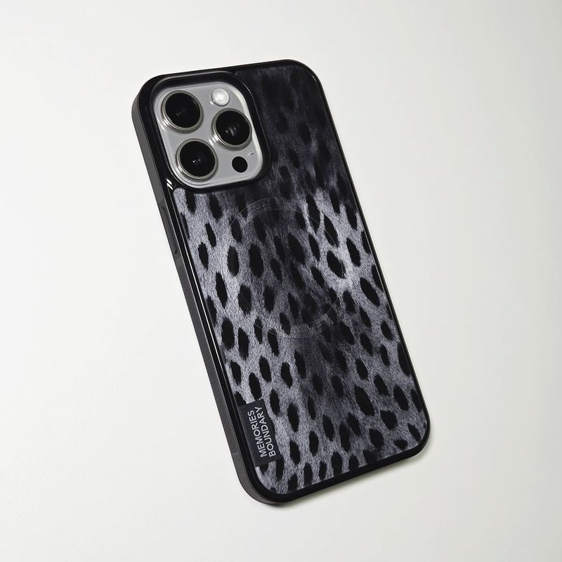 Wild Luxe Leopard Phone Case Shadow (BK_MagSafe Glass)