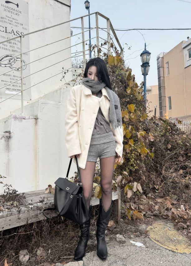 Vanilla Snow Midi Coat