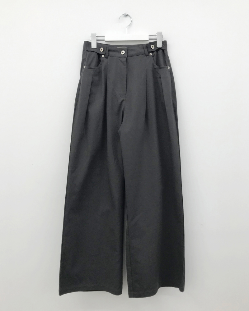 テッド ピンタック タブ パンツ (3color)