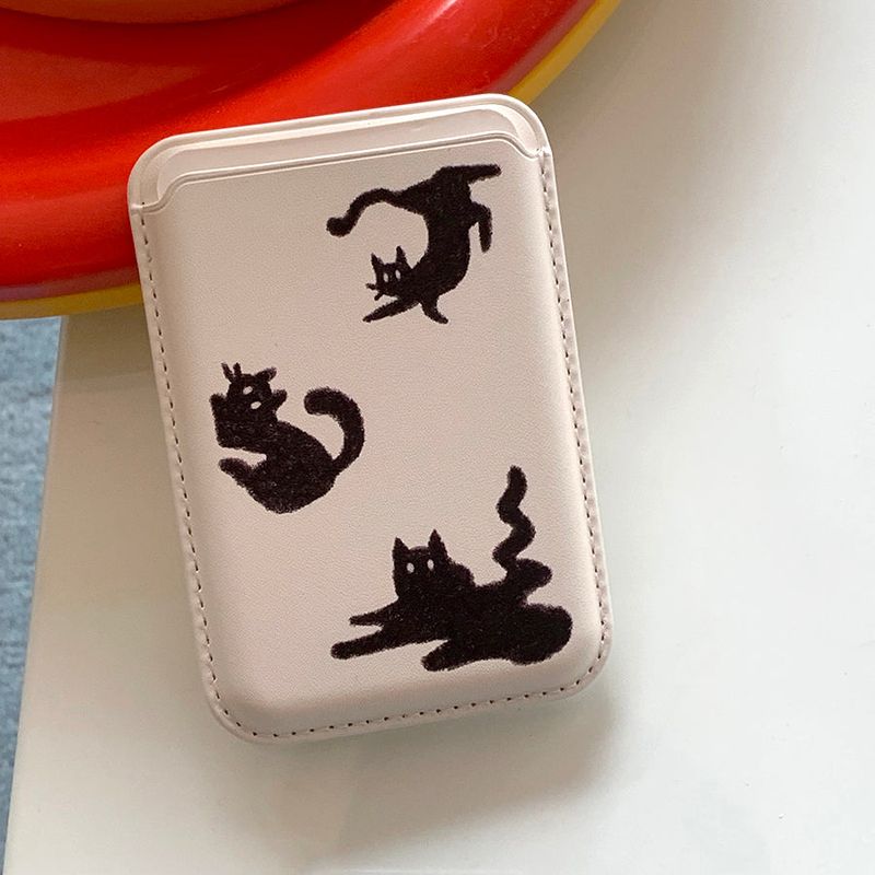 withsome（ウィズサム）の「スリーブラックキャットMagsafeカードポケット（スマホグッズ/小物）」