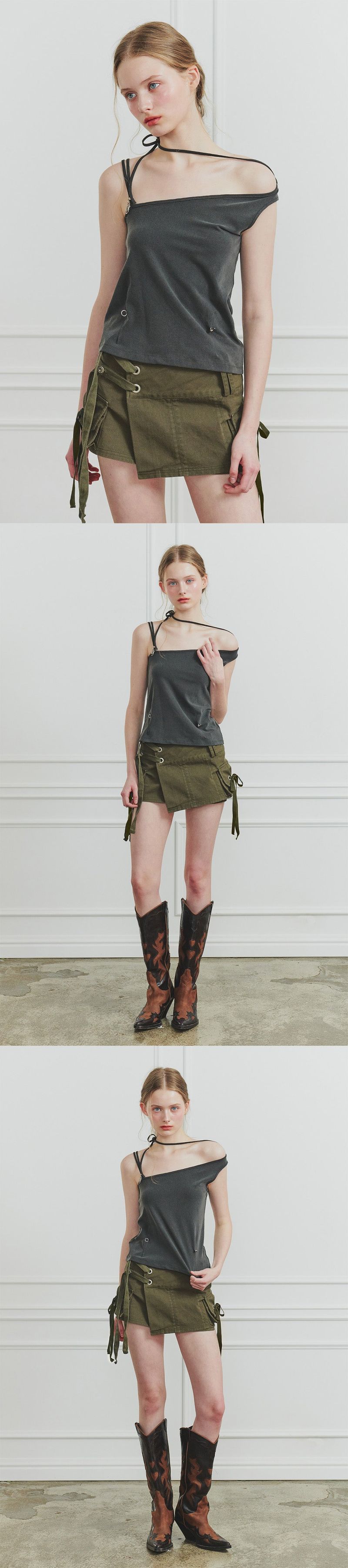 RUBY HOOK TOP charcoal