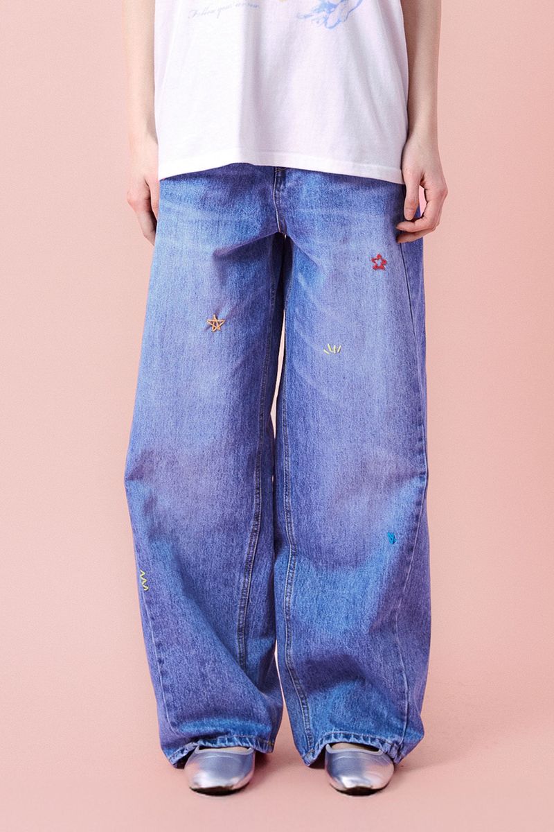 Fizzy Pop Stitch Denim Pants