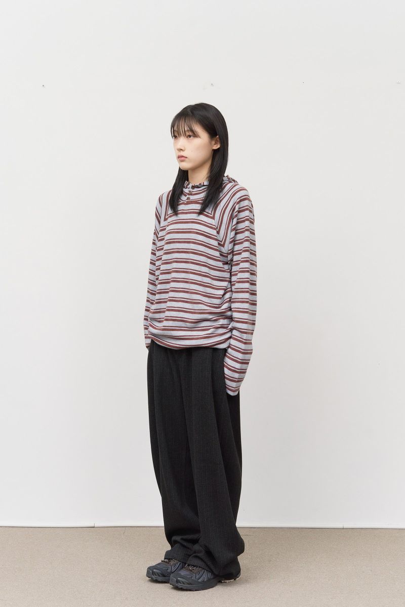 Su Striped Knitted Hoodie