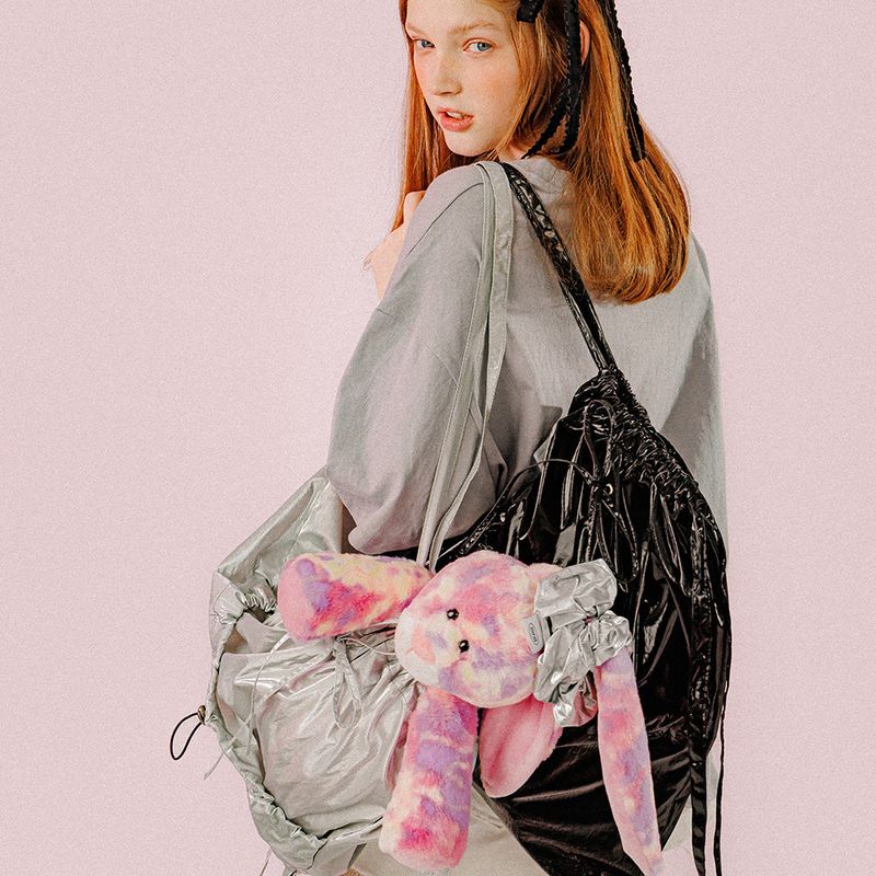 METALIC STRING BAG (SILVER)