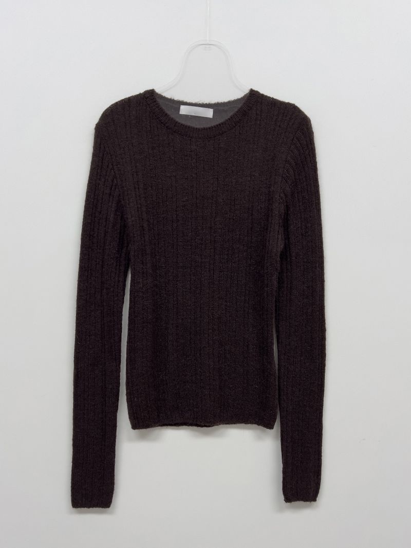 Mamonde Ribbed Knit T-shirt