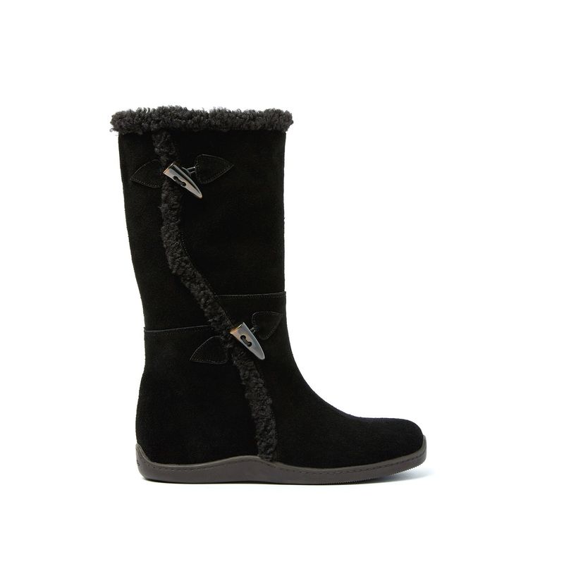Toggle 0015. Duffle Shearling Boots - 3colors
