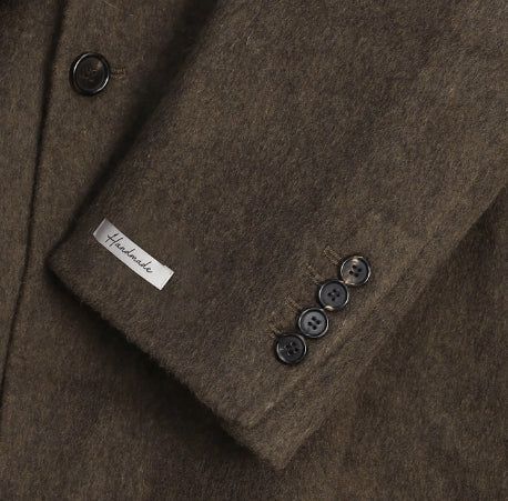 HANDMADE/wool 70% KESTI maxi double coat