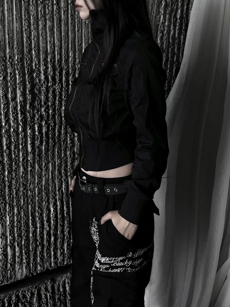 new and b vintage crop jacket