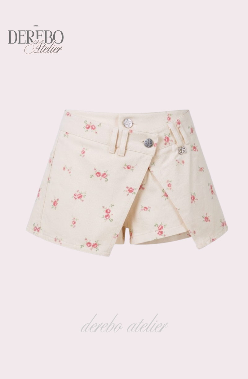 Sugar Flower Mini Pants Skirt