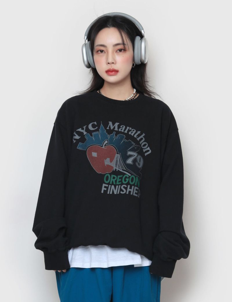 nutellike(ヌテールライク)の「NYC Apple sweatshirt(Tops)」