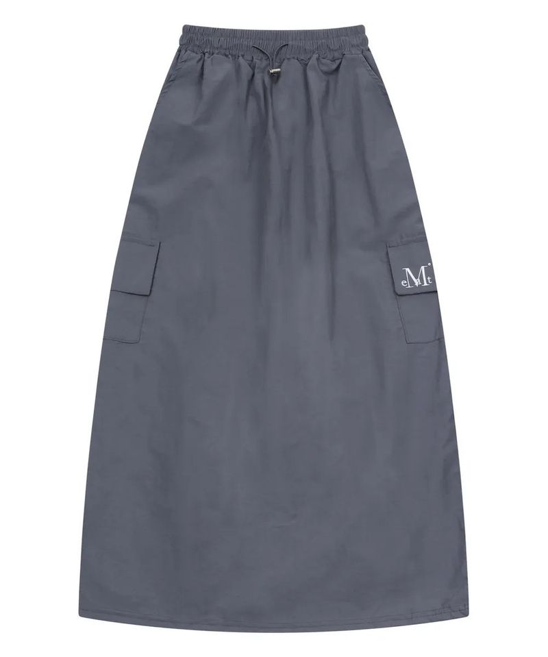 MUCENT(ムセント)の「RAFINA CARGO BANDING BACK SLIT LONG SKIRT(Skirts)」