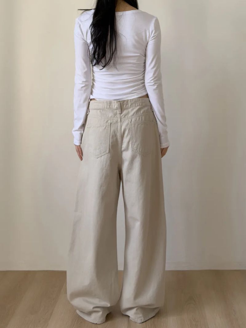 Maple Dyed Cotton Wide Pants