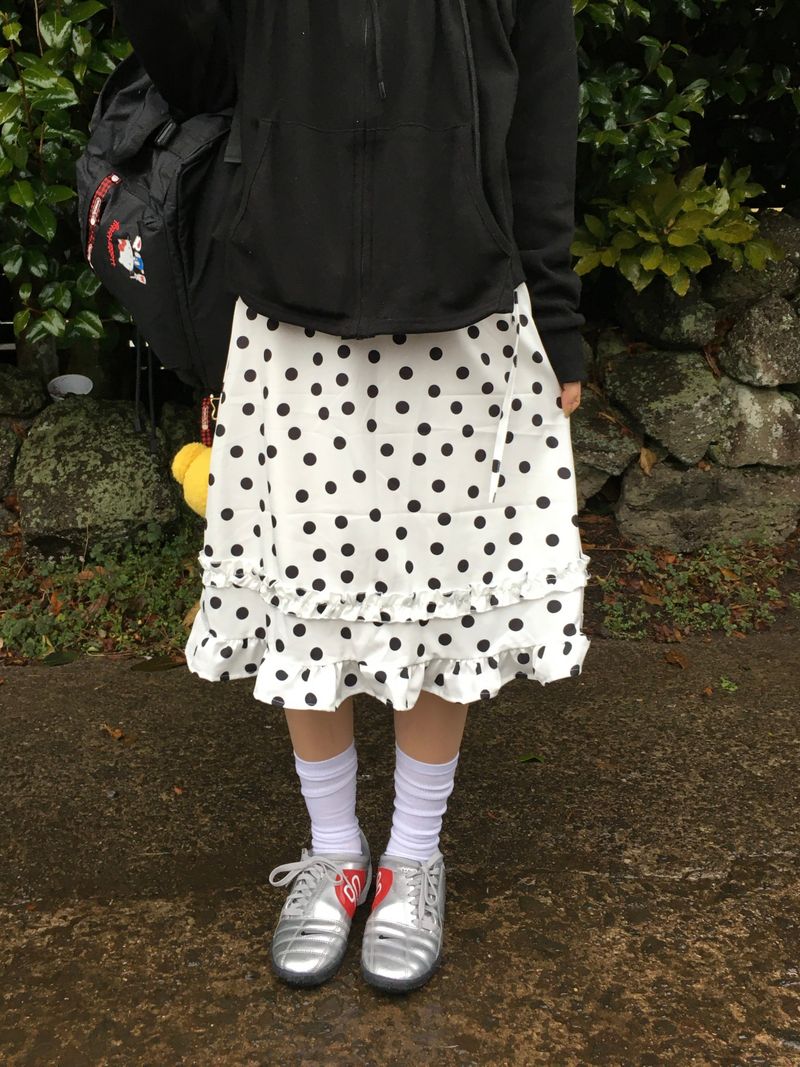 Popo Dot Frill Skirt (2c)