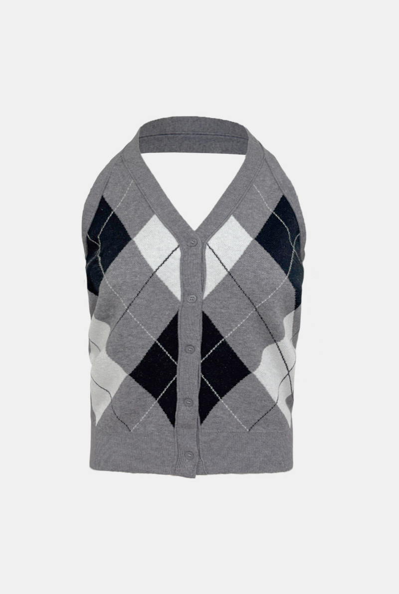 Harbor Classic Argyle Knit Top