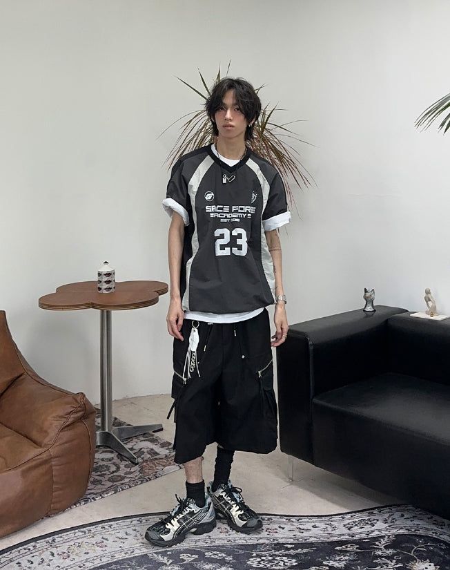 Lafes Zipper Cargo Bermuda Pants