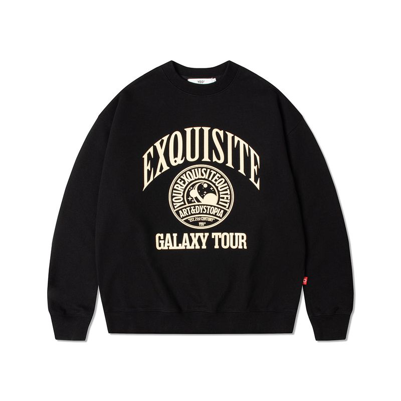 YEO（ワイイーオー）の「BLACK GALAXY TOUR SWEATSHIRT（Tops）」