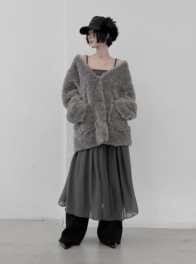 Melt Mix Chiffon Strap One Piece