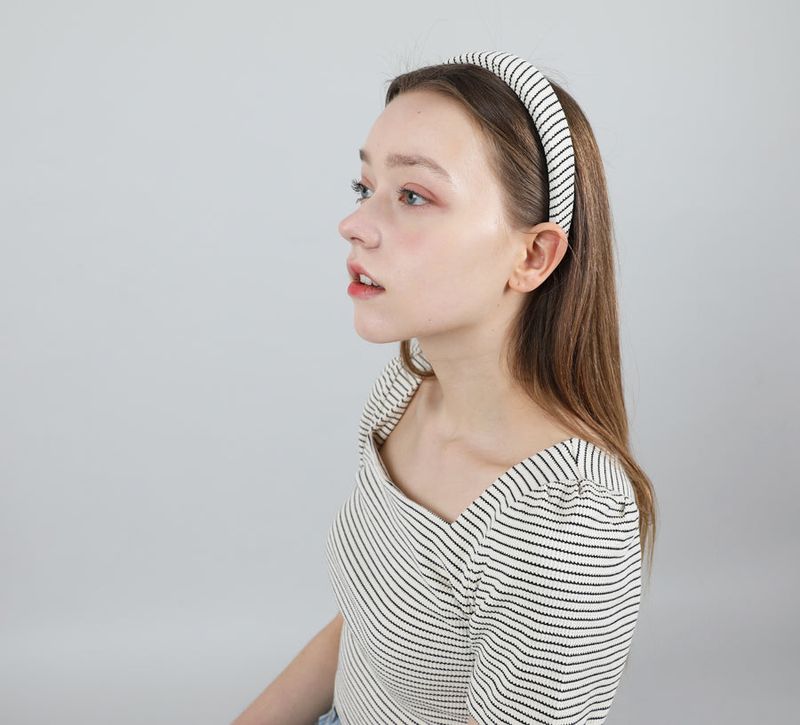 Stripe Puff T-shirt Ivory
