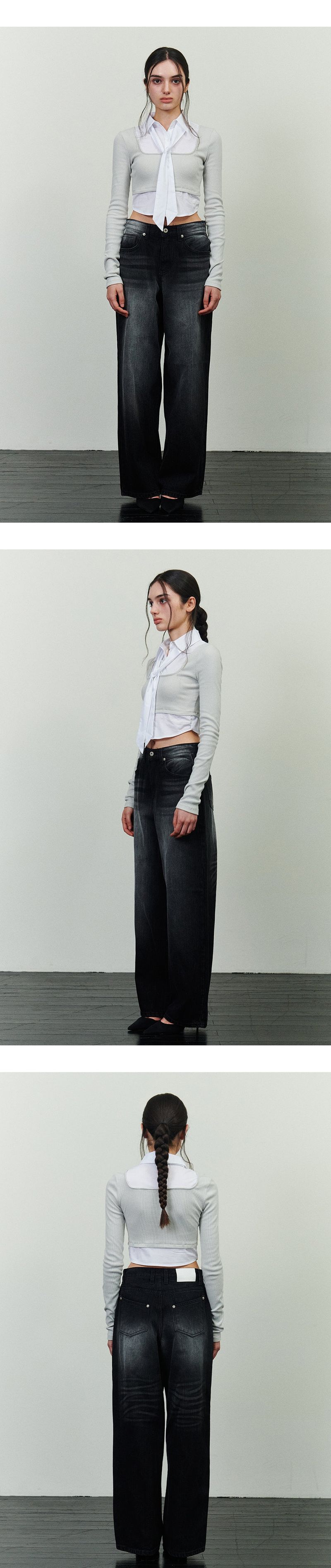 JADEN DENIM PANTS black