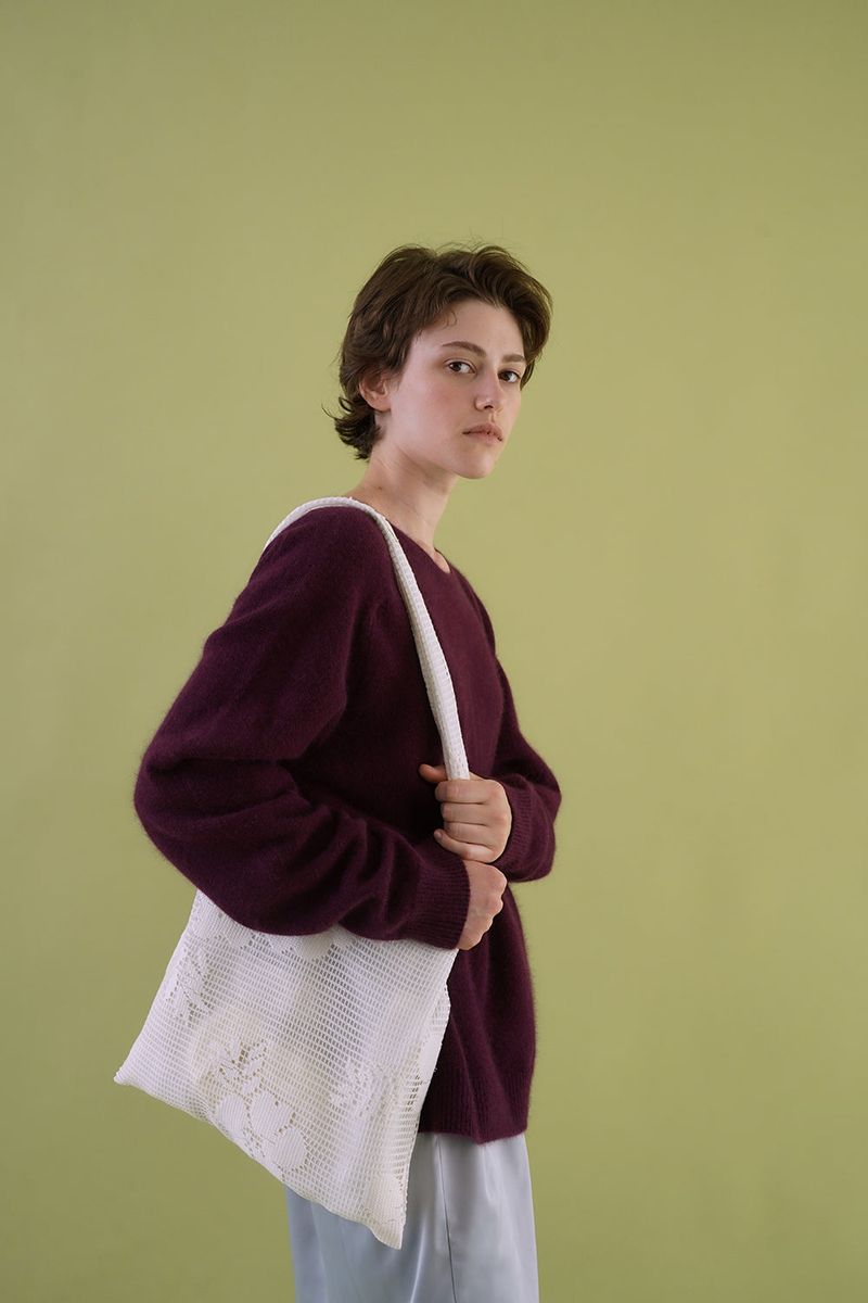 Cuddle raccoon knit_purple