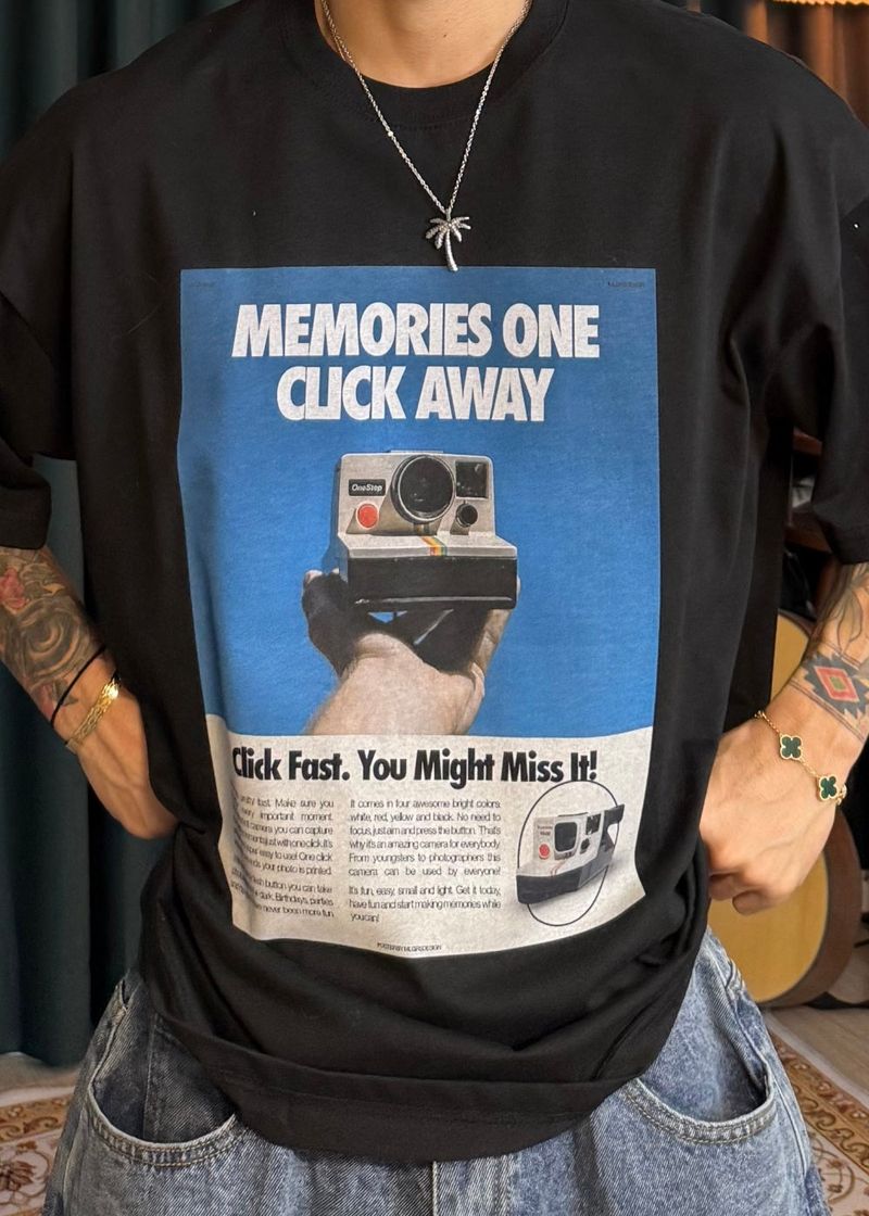 Camera Digital Printed Short Sleeve 3COLOR