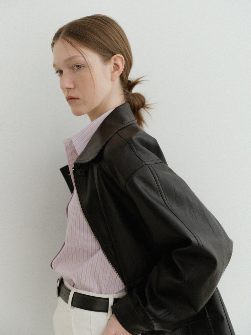 [MADE] Leather Half Jacket