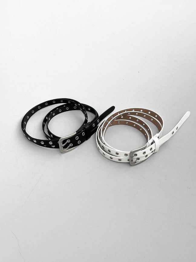 Dual Strap Eyelet Belt