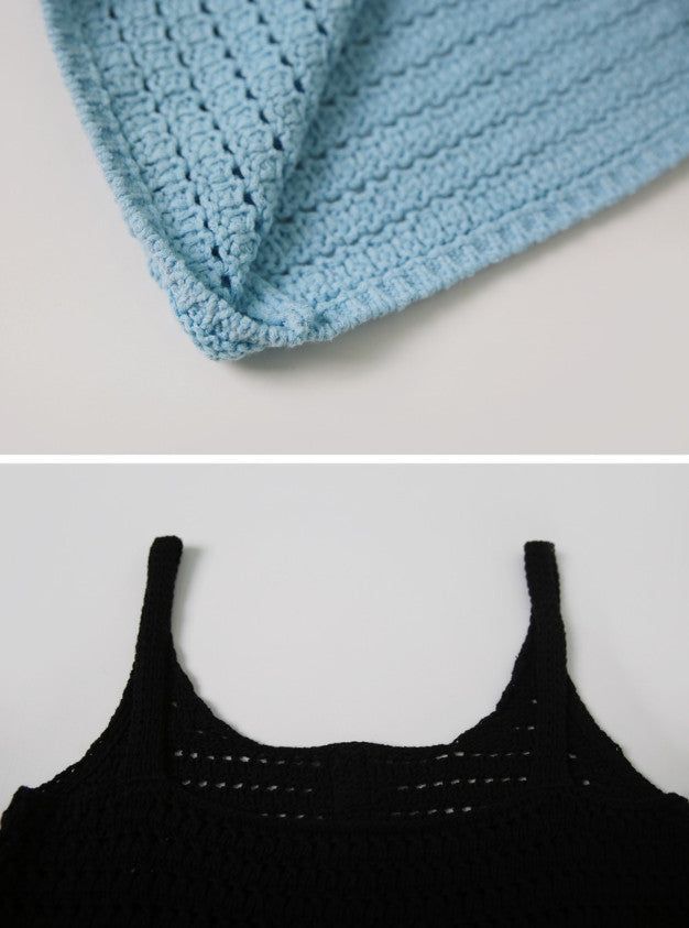 Cotton Knit Sleeveless Bustier (3color)