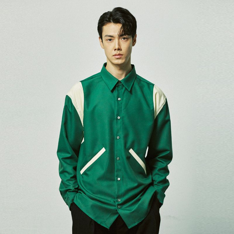essential varsity shirts green