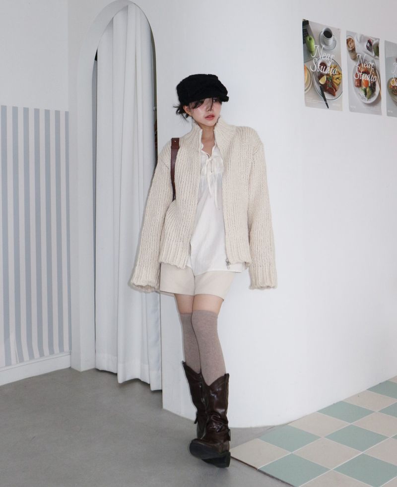 Boehm Boksarthy high neck two-way cardigan (outer)
