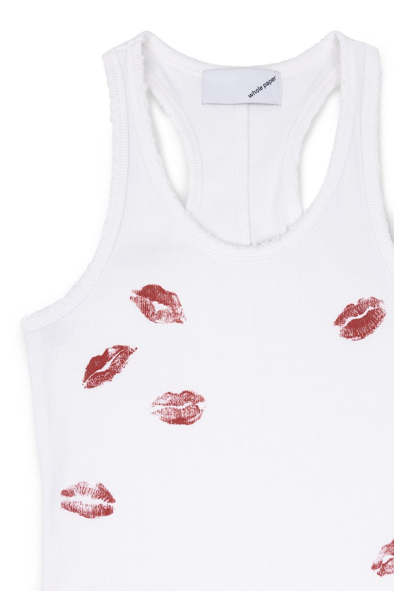 KISS MARK TANK TOP (WHITE)