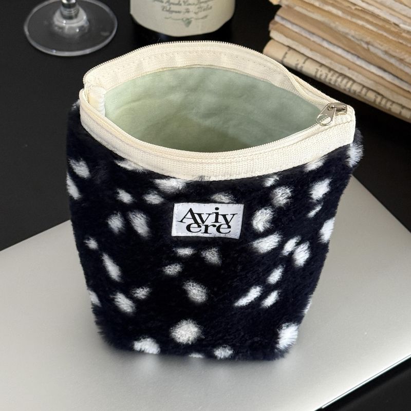 Avivere（アビベール）の「classic pouch_fur dalmatian blackwhite（Miscellaneous Goods/Stationery）」