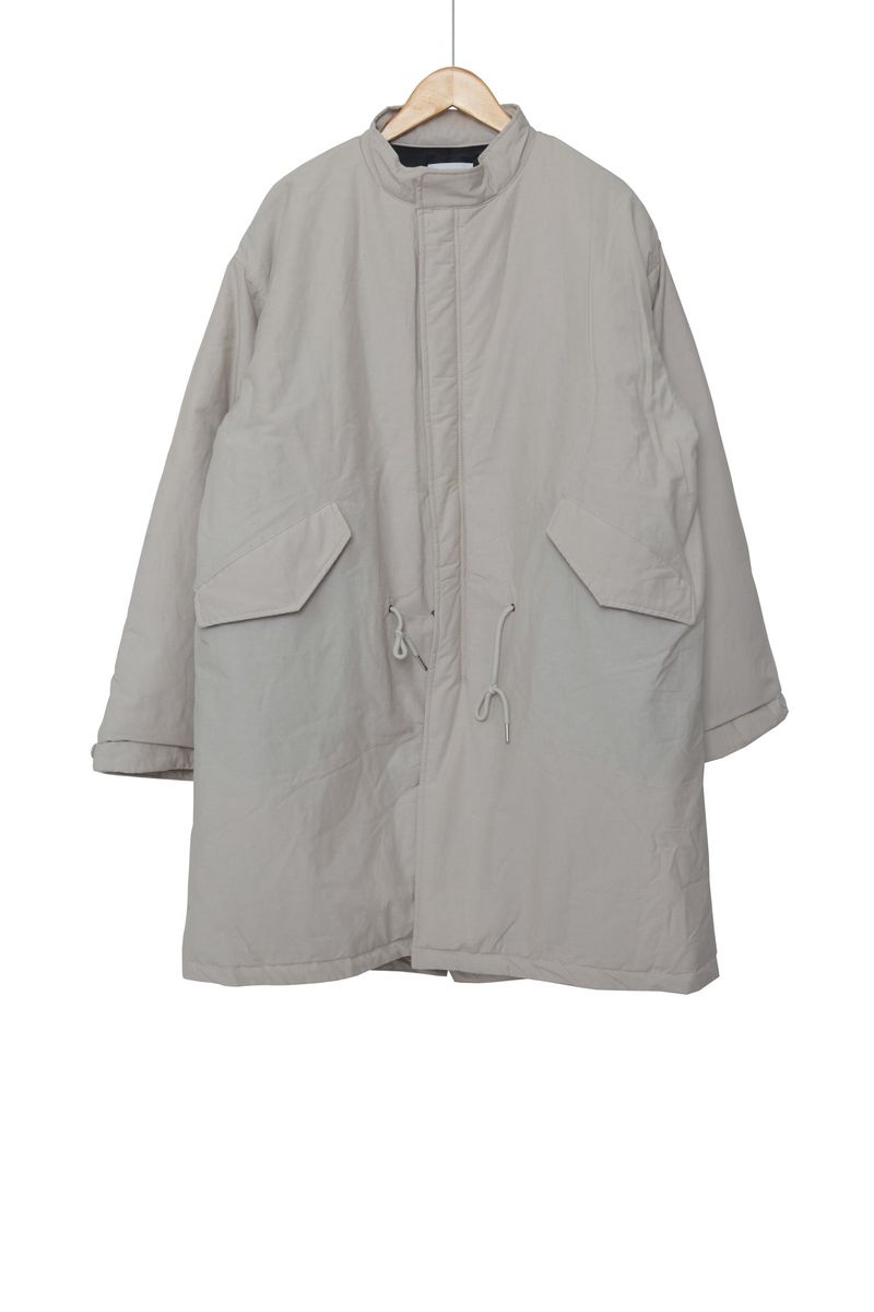 Long bomber padded jacket