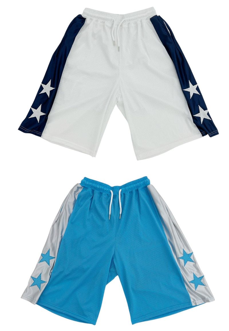 star mesh basketball pants