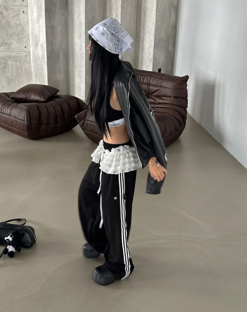 Track Point String Wide Pants