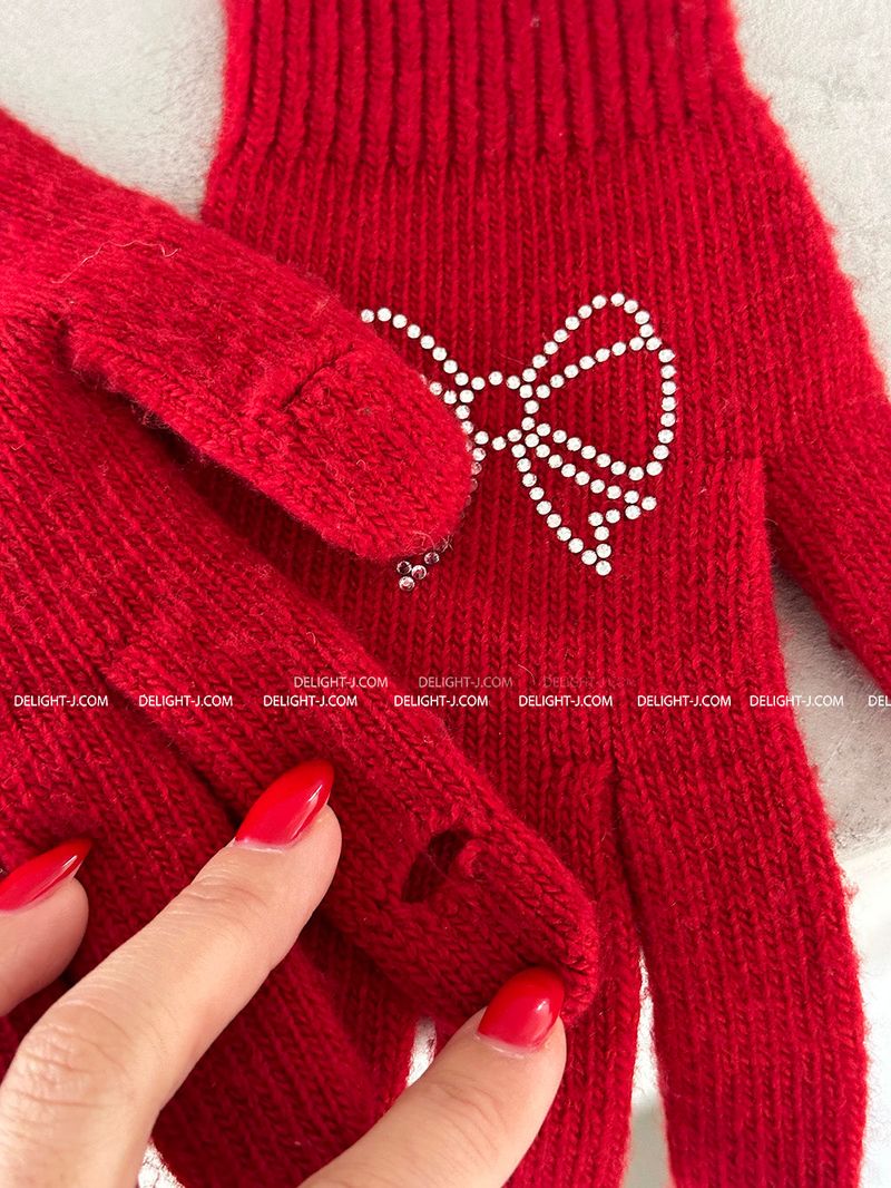 Jewelry Ribbon Long Gloves