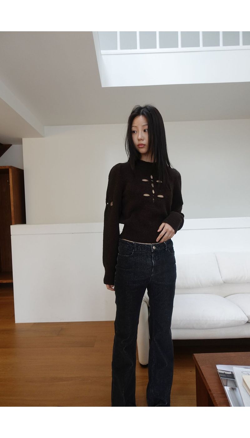 snow bell eyelet knit (2C)