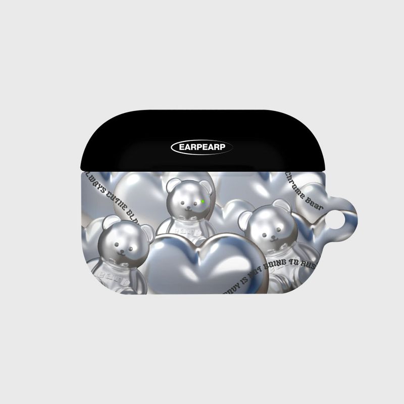 EARPEARP(アプアプ)の「STEEL COVY HEART-GREY(AIR PODS PRO-HARD)(Smartphone Accessories)」