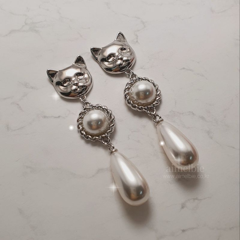Melbie The Cat Series - The Elegance Piercing (Silver ver.)