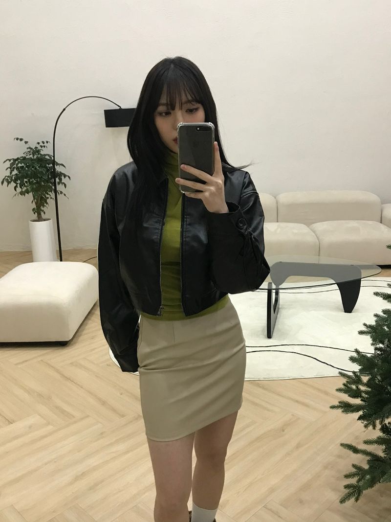 Ashley leather skirt