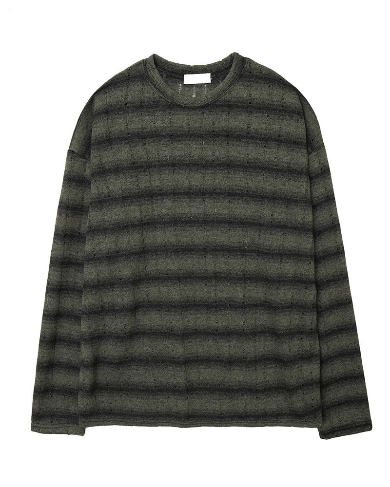 Ruin See-Through Stripe Knit