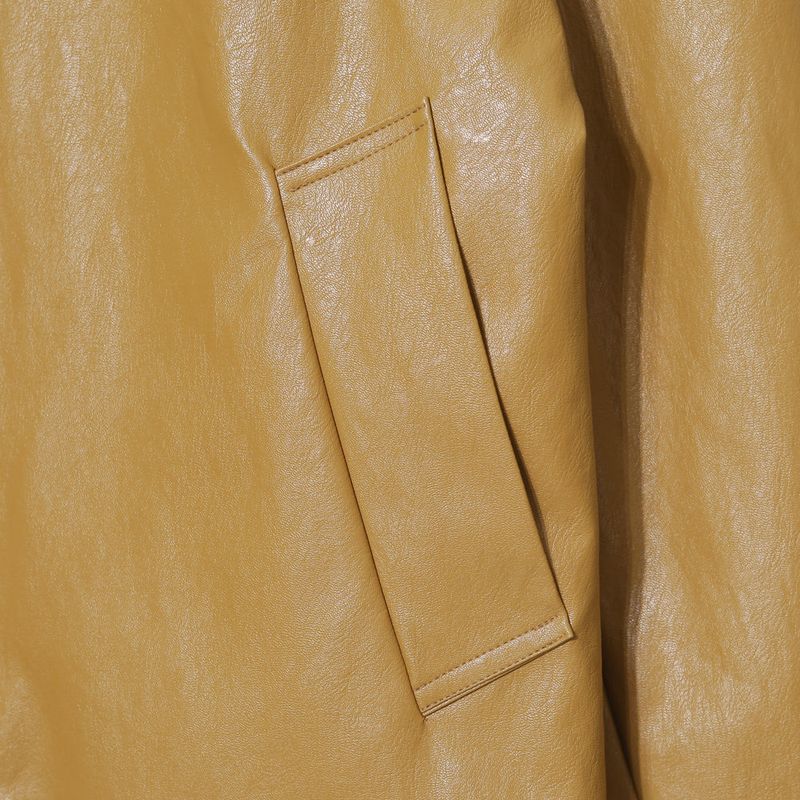 Tom Cropped Leather Jacket (2color)