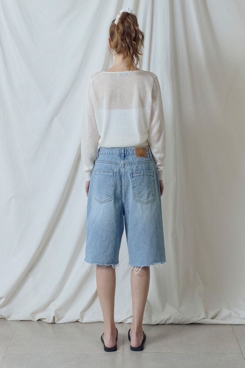 Sorbet Button Cardigan [Ivory]