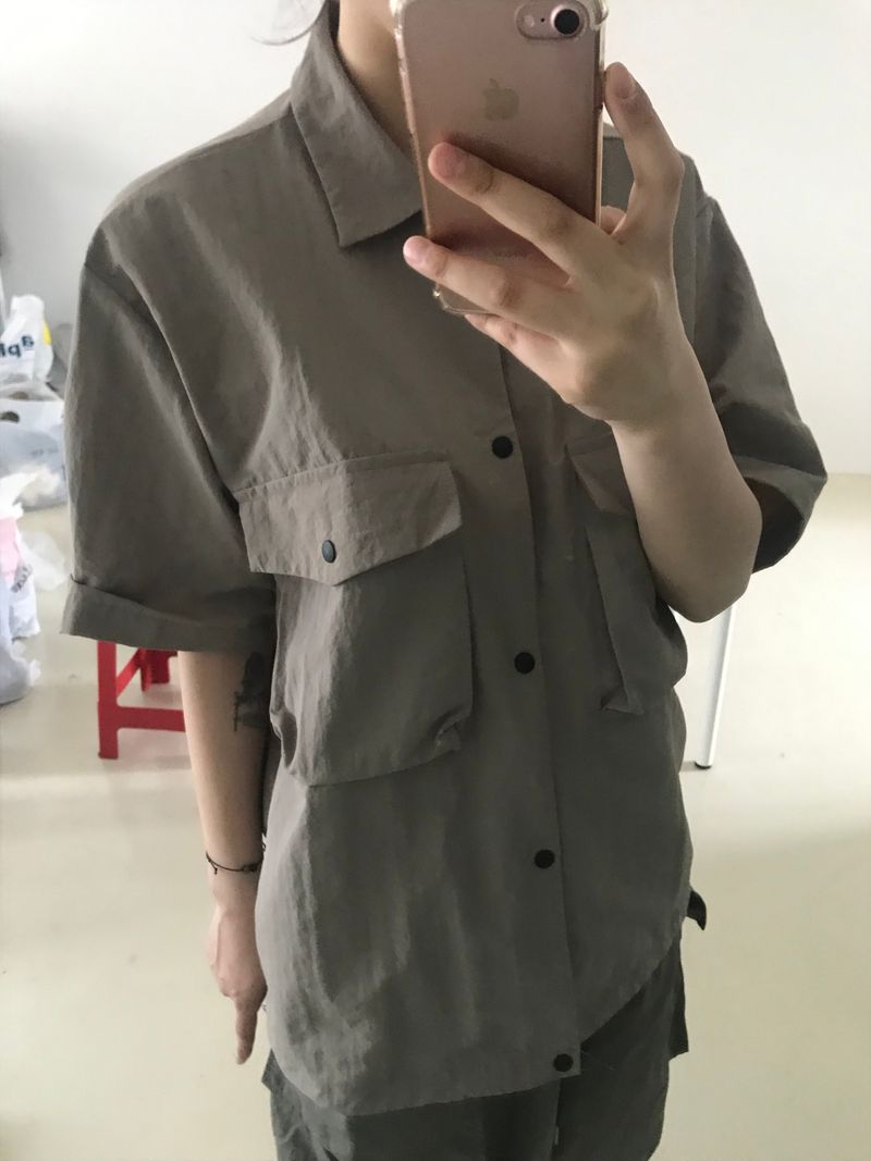 Safari nylon half shirt