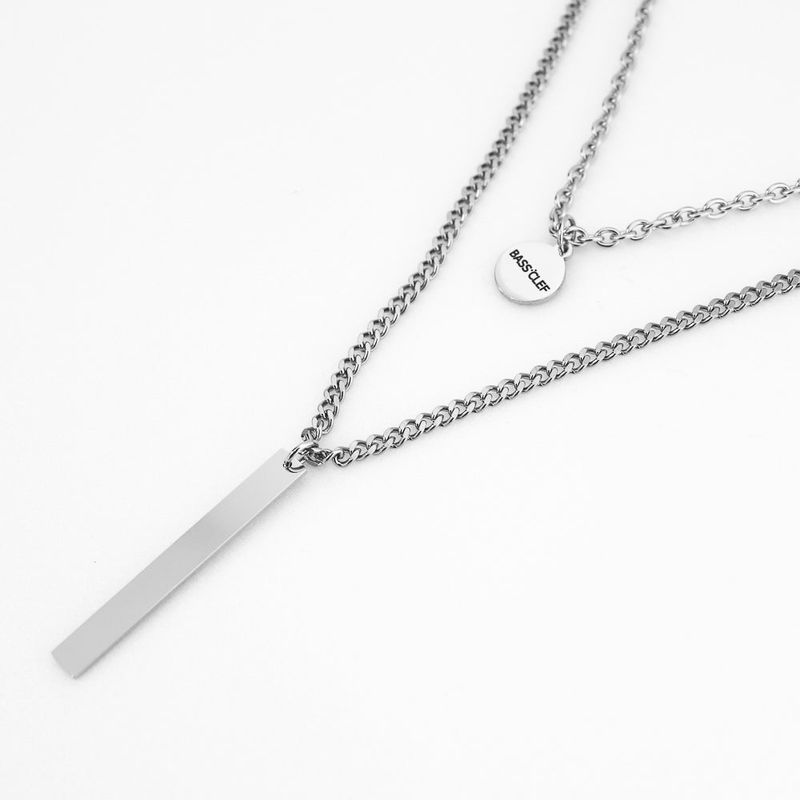 Men's Necklace Stainless Steel_CLEF STICK SET C NEC
