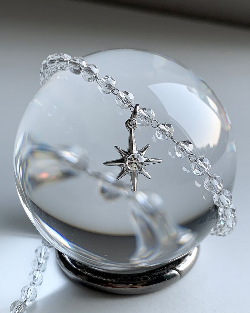 Crystal point necklace