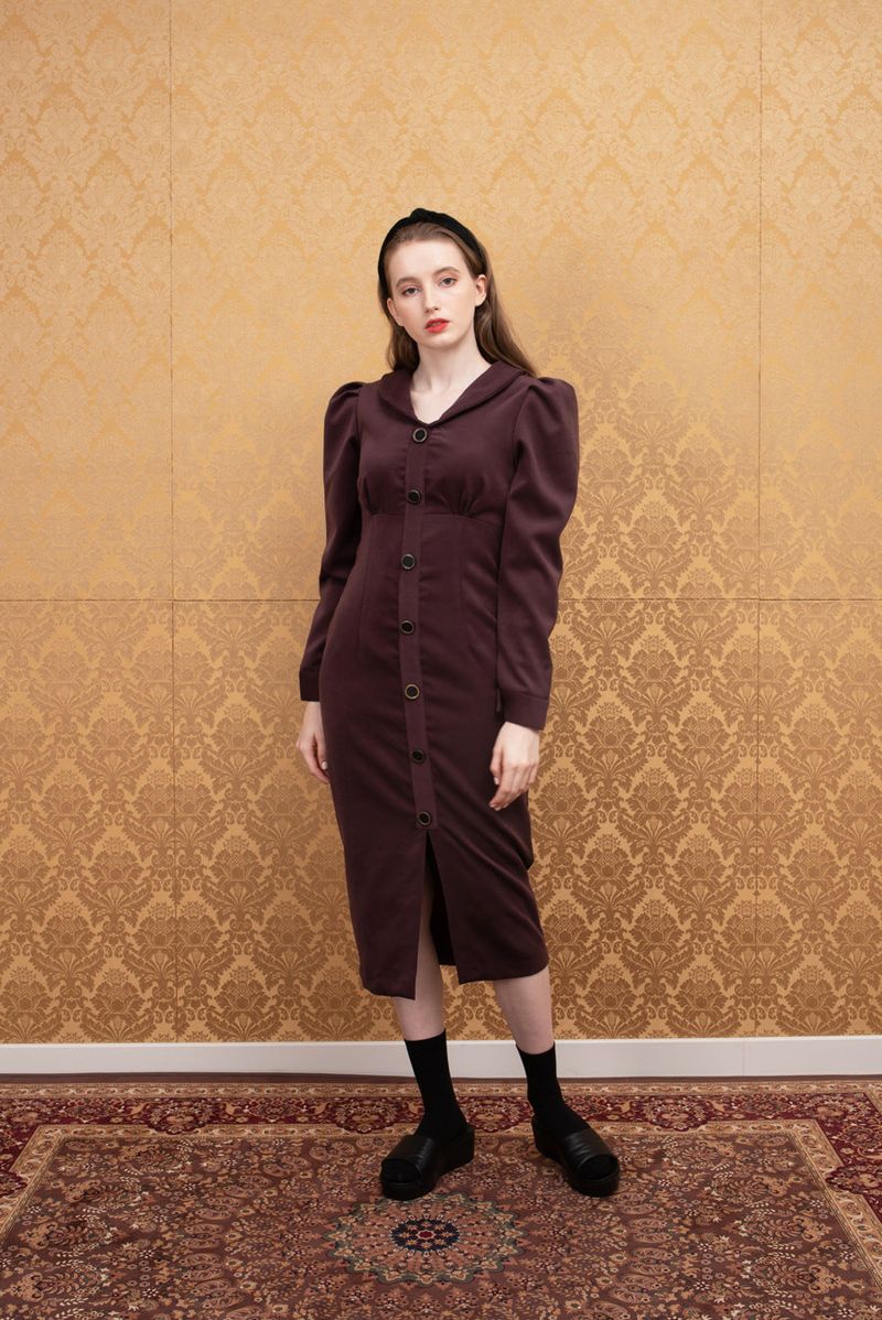 volume sleeve dress