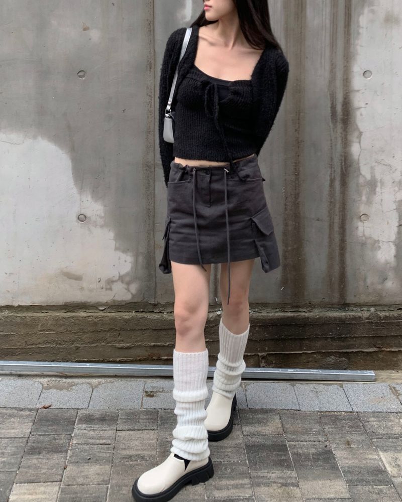 kyoive(コイブ)の「String cargo skirt(Skirts)」